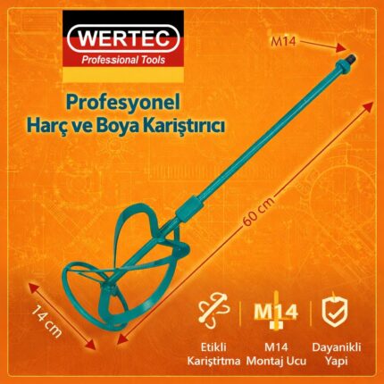 Profesyonel Harç Karıştırıcı Ucu